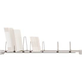 Manuflex, Manuflex AS1273.7035 Ablage Melamin lichtgrau 1750x 350x19mm, mit Unterzug für PACKTISCH 2000mm mit Bügel 4/3 (, Packpool Ablage, mit 7 Stahlbügeln, Tragkraft 75 kg, f. Tischbreite 2000 mm