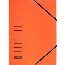 Pagna, PAGNA Eckspannmappe, DIN A4, Gummizugverschluss, 25 Stück, orange, PAGNA Eckspannmappe, DIN A4, Gummizugverschluss, 25 Stück, orange