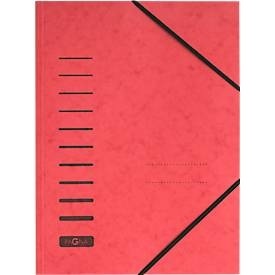 Pagna, PAGNA Eckspannmappe, DIN A4, Gummizugverschluss, 25 Stück, rot, PAGNA Eckspannmappe, DIN A4, Gummizugverschluss, 25 Stück, rot
