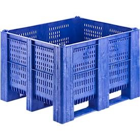 undefined, Palettenbox, perforiert, 620 l, blau, Palettenbox, perforiert, 620 l, blau