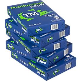 Antalis, Papier Antalis Team Brand, DIN A4, 80 g/m², weiß, 1 Karton = 5 x 500 Blatt, Kopierpapier Standard, DIN A4, 80 g/m², weiss, 1 Karton = 5 x 500 Blatt