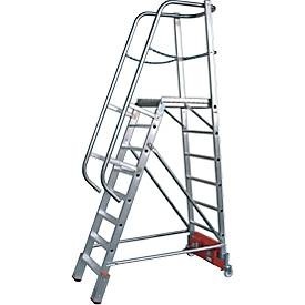 KRAUSE, Krause 833037 Aluminium Podestleiter Arbeitshöhe (max.): 3.90 m Silber 44 kg, Krause 833037 Aluminium Podestleiter Arbeitshöhe (max.): 3.90 m Silber DIN EN 131 44 kg