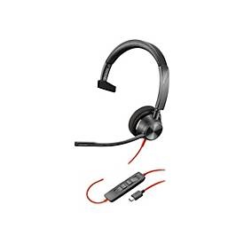 Poly Blackwire 3310 - Blackwire 3300 series - Headset - On-Ear - kabelgebunden - aktive Rauschunterdrückung