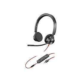Poly Blackwire 3325 - Blackwire 3300 series - Headset - On-Ear - kabelgebunden - aktive Rauschunterdrückung