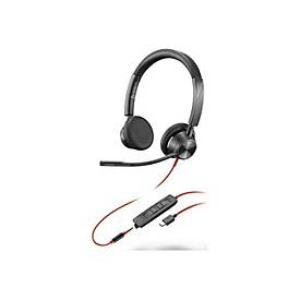 Poly Blackwire 3325 - Blackwire 3300 series - Headset - On-Ear - kabelgebunden - aktive Rauschunterdrückung