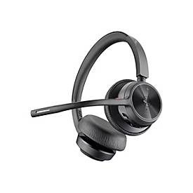Poly Voyager 4320-M - Headset - On-Ear - Bluetooth - kabellos, kabelgebunden - USB-C, Adapter USB-A via Bluetooth