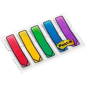 POST-IT, Post-it Haftstreifen 7000038078 5 Block/Pack. Rot, Blau, Gelb, Grün, Lila, POST-IT Index Pfeile Dispenser 684-ARR1 5-farbig 5x20 Stück