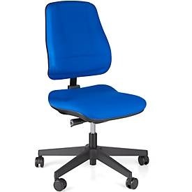 Prosedia, Prosedia Bürostuhl LEANOS V ERGO, Synchronmechanik, ohne Armlehnen, Bandscheibensitz, blau/schwarz, Prosedia Bürostuhl LEANOS V ERGO, Synchronmechanik, ohne Armlehnen, Bandscheibensitz, blau/schwarz