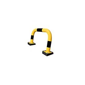 undefined, Rammschutzbügel, flexibel für den Außenbereich HxB 390 x 750 mm, Rammschutzbügel SWING, Ausseneinsatz, 390 x 750 mm, gelb/schwarz