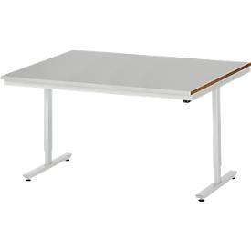 RAU, Arbeitstisch, elektrisch höhenverstellbar, RAU Arbeitstisch, elektrisch höhenverstellbar, Höhe 720 - 1120 mm, Stahlblechplatte, BxT 1500 x 1000 mm