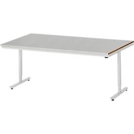 RAU, Arbeitstisch, elektrisch höhenverstellbar, RAU Arbeitstisch, elektrisch höhenverstellbar, Höhe 720 - 1120 mm, Stahlblechplatte, BxT 2000 x 1000 mm
