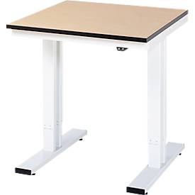 RAU, Arbeitstisch, elektrisch höhenverstellbar, RAU Arbeitstisch, elektrisch höhenverstellbar, Höhe 720 - 1120 mm, MDF-Platte, BxT 750 x 800 mm