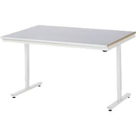 RAU, Arbeitstisch, elektrisch höhenverstellbar, RAU Arbeitstisch, elektrisch höhenverstellbar Serie Adlatus, Stahlblechplatte, Höhe 720 - 1120 mm, BxT 1500 x 1000 mm