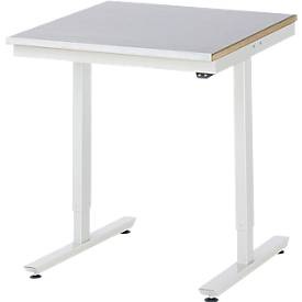 RAU, Arbeitstisch, elektrisch höhenverstellbar, RAU Arbeitstisch, elektrisch höhenverstellbar Serie Adlatus, Stahlblechplatte, Höhe 720 - 1120 mm, BxT 750 x 800 mm