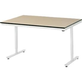 RAU, Arbeitstisch, elektrisch höhenverstellbar, RAU Arbeitstisch, elektrisch höhenverstellbar Serie Adlatus, MDF-Platte, Höhe 720 - 1120 mm, BxT 1500 x 1000 mm