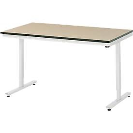 RAU, Arbeitstisch, elektrisch höhenverstellbar, RAU Arbeitstisch, elektrisch höhenverstellbar Serie Adlatus, MDF-Platte, Höhe 720 - 1120 mm, BxT 1500 x 800 mm