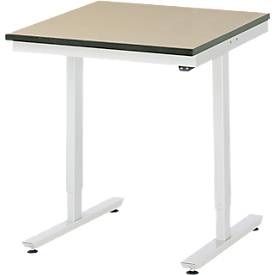 RAU, Arbeitstisch, elektrisch höhenverstellbar, RAU Arbeitstisch, elektrisch höhenverstellbar Serie Adlatus, MDF-Platte, Höhe 720 - 1120 mm, BxT 750 x 800 mm
