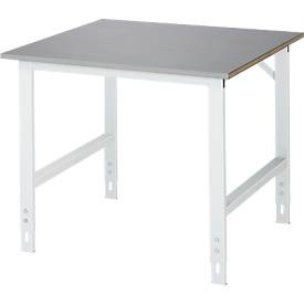 RAU, RAU Arbeitstisch, höhenverstellbar, 760 - 1080 mm, Edelstahl-Platte, BxT 1000 x 1000 mm, RAU Arbeitstisch, höhenverstellbar, Höhe 760 - 1080 mm, Edelstahlplatte, BxT 1000 x 1000 mm