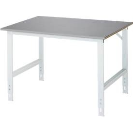 RAU, RAU Arbeitstisch, höhenverstellbar, 760 - 1080 mm, Edelstahl-Platte, BxT 1250 x 1000 mm, RAU Arbeitstisch, höhenverstellbar, Höhe 760 - 1080 mm, Edelstahlplatte, BxT 1250 x 1000 mm