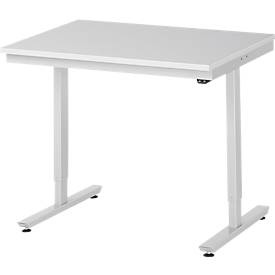 RAU, Arbeitstisch, elektrisch höhenverstellbar, RAU Arbeitstisch, elektrisch höhenverstellbar Serie Adlatus, ESD-Melaminplatte, Höhe 720 - 1120 mm, BxT 1000 x 800 mm