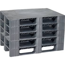 BASIC, BASIC Kunststoff-Palette, statische TK 7.500 kg, BASIC Kunststoff-Palette, statische TK 7.500 kg