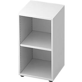 undefined, Regal TOPAS LINE, 2 Ordnerhöhen, B 400 mm, weiss, Regal TOPAS LINE, 2 Ordnerhöhen, B 400 mm, weiss