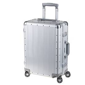 Jüscha, Reisekoffer-Trolley, Aluminium, Teleskopsystem, TSA-Schlösser, 360°-Doppelrollen, B400xT200xH540 mm, Reisekoffer-Trolley, Aluminium, Teleskopsystem, TSA-Schlösser, 360°-Doppelrollen, B400xT200xH540 mm
