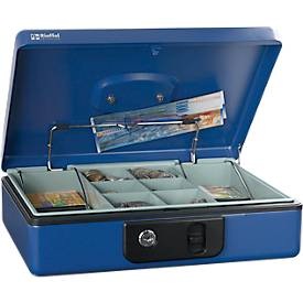 Rieffel, Rieffel Deluxe 4 Geldkassette, Robert Rieffel Geldkassette Deluxe 4 30 x 23 x 8.6 cm, Blau