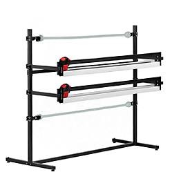 Huedig+Rocholz, Doppel-Schneidständer, f. leichte Rollen, Schnittbreite 1600 mm, Rocholz Doppel-Schneidständer System, feststehend, waagerecht, Schnittbreite 1600 mm, B 1970 x T 850 x H 1665 mm