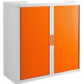 Paperflow, Rollladenschrank, H 1040 mm, weiss/orange, Rollladenschrank, H 1040 mm, weiss/orange