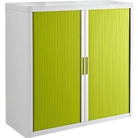 Paperflow, Rollladenschrank, H 1040 mm, weiss/grün, Rollladenschrank, H 1040 mm, weiss/grün