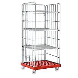 undefined, Rollregal, H 1800 x B 815 x T 724 mm, rot, Rollregal, H 1800 x B 815 x T 724 mm, rot