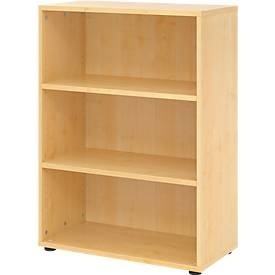 LIVIQUE, Regal Office, RRegale Breno, 3 OH, 28 kg je Boden, B 800 x T 400 x H 1100 mm, Spanplatte, Ahorn