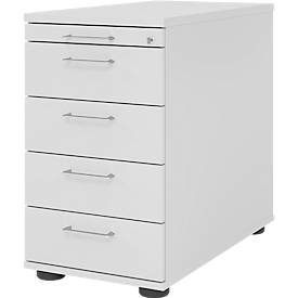 undefined, Standcontainer Breno 13333, Utensilienschub, B 428 x T 800 x H 720-760 mm, Spanplatte, Lichtgrau, Standcontainer Breno 13333, Utensilienschub, B 428 x T 800 x H 720-760 mm, Spanplatte, Lichtgrau