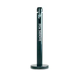 undefined, Standaschenbecher Rubbermaid® Smokers Pole, wetterfest & UV-stabilisiert, 1040 x 320 mm Aluminium, schwarz