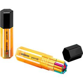 undefined, STABILO point 88 20er Big point Box, Stabilo Point 88, Feinschreiber, 0,4mm, Big Point, 8820-1, (20-farbig assortiert)