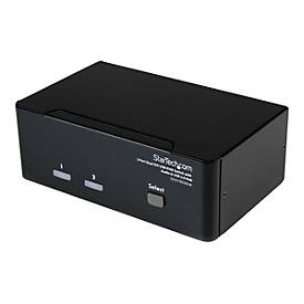 undefined, StarTech.com 2 Port DVI USB KVM Switch mit Audio und USB 2.0 Hub, StarTech.com 2 Port DVI USB KVM Switch mit Audio und USB 2.0 Hub - 2-fach Dual DVI-I USB Umschalter - KVM-/Audio-/USB-Switch - 2 Anschlüsse