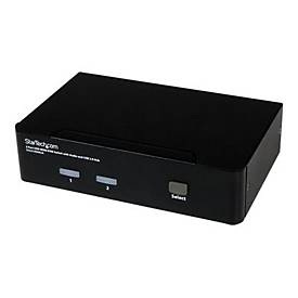 undefined, StarTech.com 2 Port USB HDMI KVM Switch mit Audio und USB 2.0 Hub, StarTech.com 2 Port USB HDMI KVM Switch / Umschalter mit Audio und USB 2.0 Hub - KVM-/Audio-/USB-Switch - 2 Anschlüsse