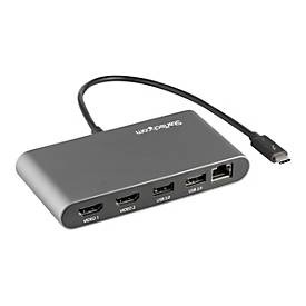 undefined, StarTech.com Thunderbolt 3 Mini Dock - Tragbare TB3-Dockingstation mit dual Monitoren, HDMI 4K 60 Hz - 2x USB-A Hub (3,2/2,0) und GbE - 28cm Kabel - TB3 Laptop Multiport Adapter - Mac / Windows, StarTech.com Thunderbolt 3 Mini Dock - Mobile TB3-Dockingstation mit dual Monitoren, HDMI 4K 60 Hz - GbE - Dockingstation - Thunderbolt 3 - 2 x HDMI