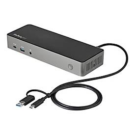 StarTech.com, StarTech USB 3.1 Typ C Docking 3xDP/HDMI, StarTech.com USB-C USB-A Dock - Hybrid Universal Triple Monitor Laptop Docking Station DP & HDMI 4K 60 Hz - 85W PD, GbE - Dockingstation - USB-C - 3 x HDMI, 3 x DP - GigE