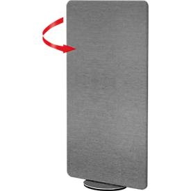 undefined, Stellwand, drehbar HxBxT 1700 x 800 x 400 mm grau, Stellwand Metropol, Sicht- & Geräuschschutz, drehbar, B 800 x T 400 x H 1700 mm, grau