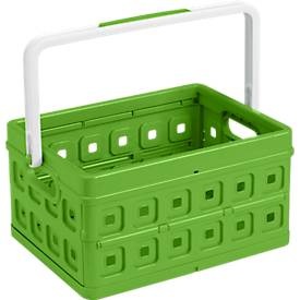 undefined, Sunware Klappbox Square, Inhalt 24 Liter, mit Griff, grün/weiß, Sunware Klappbox Square, Inhalt 24 Liter, mit Griff, grün/weiß