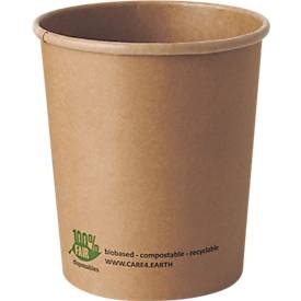 PAPSTAR, Suppenbecher Papstar pure, 940 ml, Ø 115 x 130 mm, 25 Stk., Frischfaser-Karton, kompostierbar, braun, Suppenbecher Papstar pure, 940 ml, Ø 115 x 130 mm, 25 Stk., Frischfaser-Karton, kompostierbar, braun