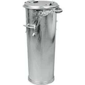 undefined, System-Mülltonne aus Stahlblech Volumen 110 l, HxØ 930 x 435 mm feuerverzinkt, ab 5 Stk, System-Mülltonne aus Stahlblech, Volumen 110 l, HxØ 930 x 435 mm, feuerverzinkt, ab 5 Stk