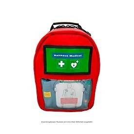 undefined, Sanitätsrucksack Parademic, für Defibrillator HeartStart HS1 o. FRED-PA-1, verstellbare Schultergurte, B 260 x T 14 x H 355 mm, Cordula, rot, 