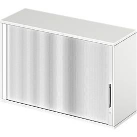 Schäfer Shop Genius, Schäfer Shop Genius Aufsatz-Querrolladenschrank TETRIS WOOD, 2 OH, B 1200, weiss, Schäfer Shop Genius Aufsatz-Querrolladenschrank TETRIS WOOD, 2 OH, B 1200, weiss