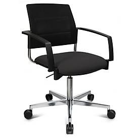 Schäfer Shop Genius, Schäfer Shop Genius Besucherstuhl SSI Proline Visit S3+, Netzrückenlehne, Universalrollen, schwarz/schwarz, Schäfer Shop Genius Besucherstuhl SSI Proline Visit S3+, Netzrückenlehne, Universalrollen, schwarz/schwarz