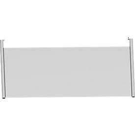 Schäfer Shop Genius, Schäfer Shop Genius Rückseitenblende, für Schreibtisch B 1200 mm, H 466 mm, weißaluminium