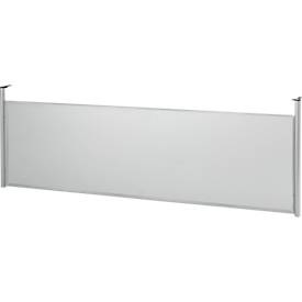 Schäfer Shop Genius, Schäfer Shop Genius Rückseitenblende, für Schreibtisch B 1600 mm, H 466 mm, weissaluminium