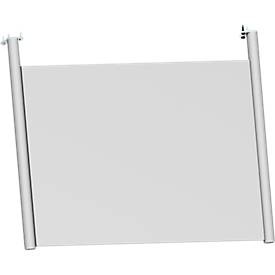 Schäfer Shop Genius, Schäfer Shop Genius Rückseitenblende, für Schreibtisch B 800 mm, H 466 mm, weißaluminium